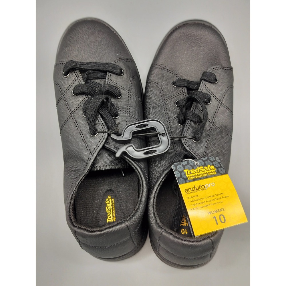 NWT TredSafe Slip Resistant Shoes Enduropro Work Shoes Womens Size 10 Leather